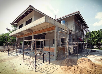 A home under construction in Brisbane