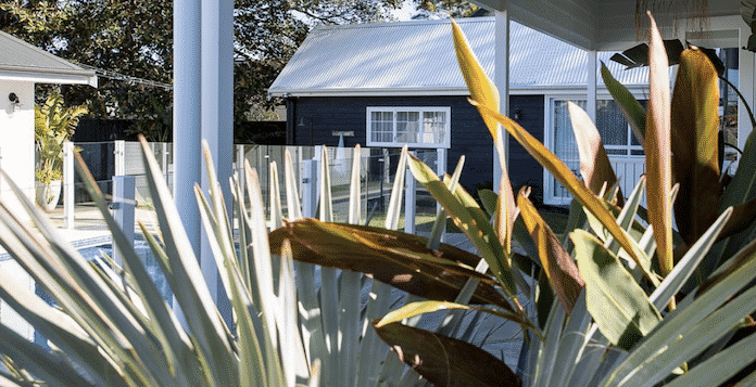 A front garden of a property in Brisbane