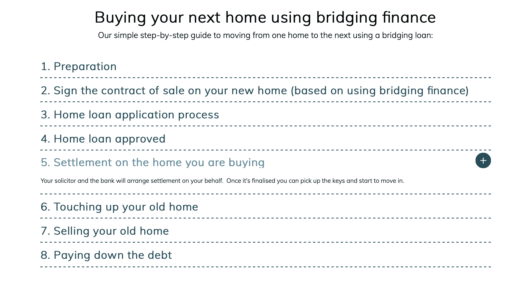 buy your next home using bridging finance.